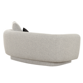 Modern luxury 2-seater sofa with soft grey upholstery and supportive cushions for stylish comfort